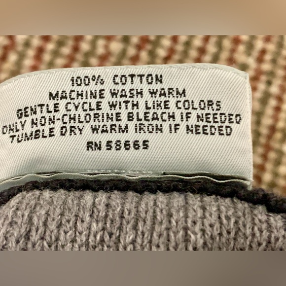 Men's XL 100% Cotton Horizontal Striped Evergreen 1/4 Zip Sweater - Picture 6 of 12